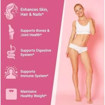 Hydrolyzed Collagen Peptides Powder - Skin, Hair, Nails & Joint Support, Grass-Fed Collagen Enhanced with Probiotics, Digestive Enzymes, Types I & III - Non-GMO, Gluten-Free, Unflavored, 35 Servings