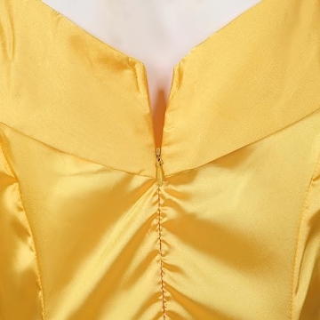 Drofe Princess Dress Costume for Women Stylish Yellow Gown