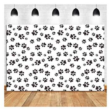 8X6FT Puppy Dog Photo Background for Kids Parties