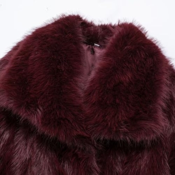 Luxurious Mtsebmves Women's Faux Fur Coat for Winter Style