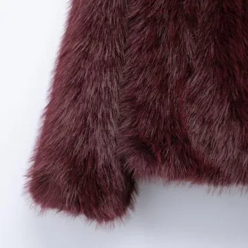 Luxurious Mtsebmves Women's Faux Fur Coat for Winter Style