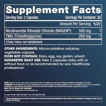 ProHealth Nicotinamide Riboside Pro 500 NAD Supplement for Energy