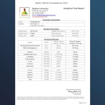 ProHealth Nicotinamide Riboside Pro 500 NAD Supplement for Energy