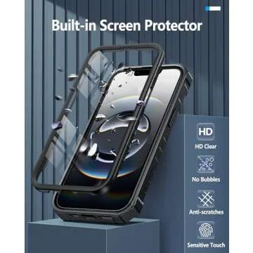 FNTCASE iPhone 16e - Rugged Case with Kickstand & Protection