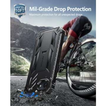 FNTCASE iPhone 16e - Rugged Case with Kickstand & Protection