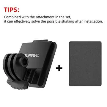 SUREWO Aluminum NVG Mount for GoPro and Action Cameras