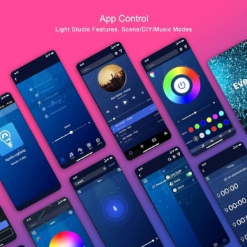 GUPUP 100ft LED Strip Lights with Bluetooth Control