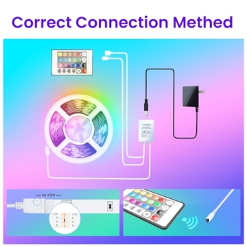 GUPUP 100ft LED Strip Lights with Bluetooth Control