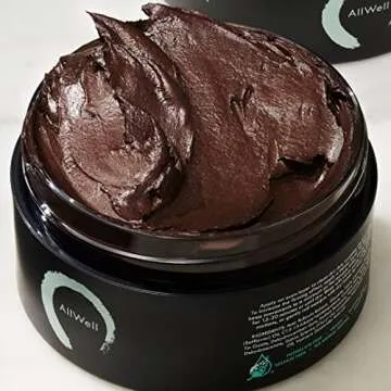 AllWell Beauty Masking Kit | Moisturizing Exfoliating Botanical Radiant Face & Body Mask | With Red Maple, Safflower, & Lavender | Made in the USA, Vegan, Cruelty-Free | 3.38 Fl Oz. Jar + Applicator