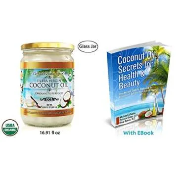Coconut Country Living's Extra Virgin Coconut Oil - Cold Pressed, Unrefined Superfood for Hair, Skin...