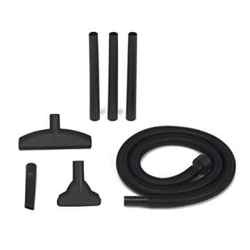 Shop-Vac 5989300 Stainless Steel Wet Dry Vacuum 4.5 Peak HP Stainless Steel Wet Dry Vacuum, 1.25 Inch Diameter x 7 Foot Hose, 6 Ft Cord Length, Ideal for Jobsite, Garage, Car & Workshop