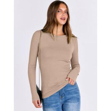 Comfort and Style: ANRABESS Long Sleeve Crewneck Shirt