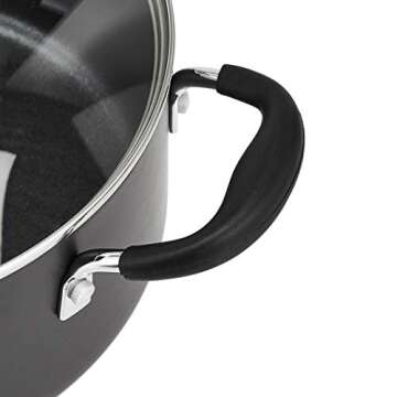 Amazon Basics Hard Anodized Non-Stick 12-Piece Cookware Set, Black - Pots, Pans and Utensils