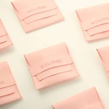 Stylish HOLINSE Stackable Rings for Women, Non-Tarnish