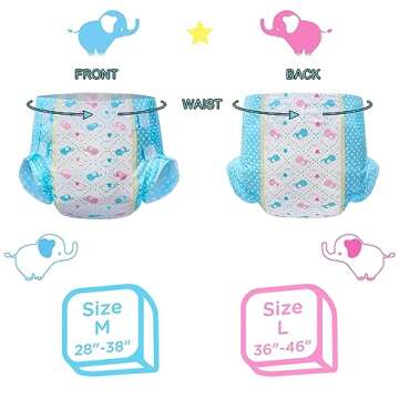 Comfortable Littleforbig Adult Printed Diapers for All