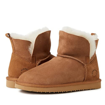 Dearfoams Fireside Genuine Shearling Indoor/Outdoor Boots