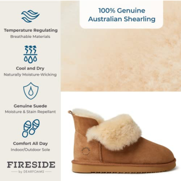 Dearfoams Fireside Genuine Shearling Indoor/Outdoor Boots