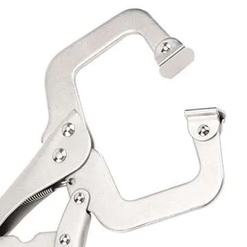 MOUYAT 11 Inch C-Clamp Locking Pliers Set for Woodworking