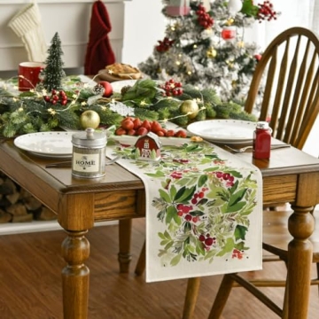 Vibrant Christmas Table Runner for Festive Dining