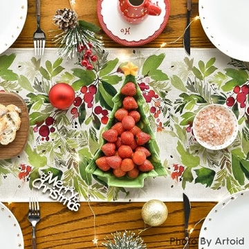 Vibrant Christmas Table Runner for Festive Dining