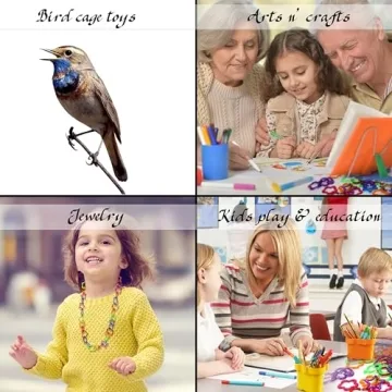 Rainbow Chain Links - 144 pcs Educational Toy for Kids