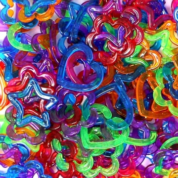 Rainbow Chain Links - 144 pcs Educational Toy for Kids