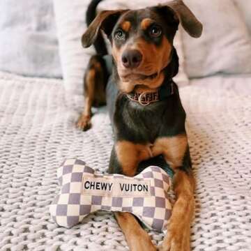 Stylish Haute Diggity Dog Chewy Vuiton Bone for Dogs