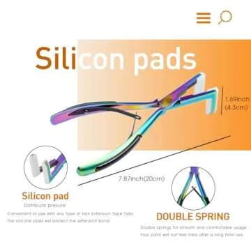 ColorYoung Tape in Pliers Tool Kit for Easy Hair Extensions