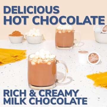 Victor Allen Coffee, Milk Chocolate Hot Cocoa Single Serve Cups, 42 Count