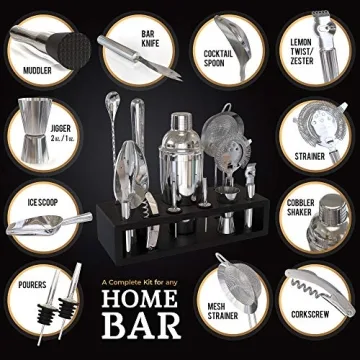 Ultimate 13-Piece Highball & Chaser Cocktail Set