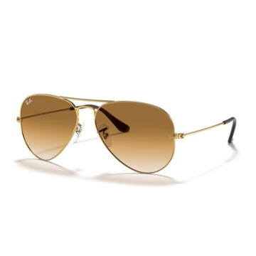 Ray-Ban RB3025 Aviator Classic 62M Gold/Crystal Lens Brown Gradient Sunglasses with iWear Accessorie...