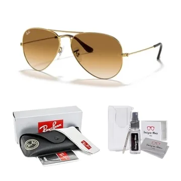 Ray-Ban RB3025 Aviator Sunglasses with iWear Bundle