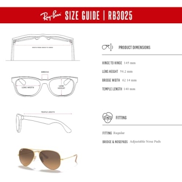 Ray-Ban RB3025 Aviator Sunglasses with iWear Bundle