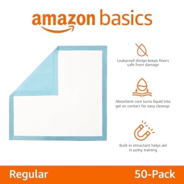 Amazon Basics Puppy Training Pads – Leakproof, Absorbent & Reliable