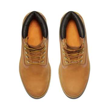 Timberland Men's 6" Premium Waterproof Boot Fashion, Wheat Nubuck, 10