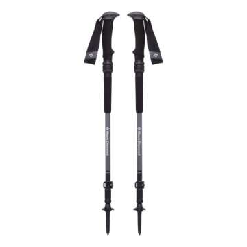 Black Diamond Trail Pro Shock Trekking Poles Pair of 2 Lightweight Collapsible Aluminum Hiking Stick...