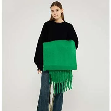 Stylish OUNIYA Large Chunky Scarf for Women