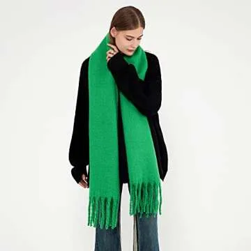 Stylish OUNIYA Large Chunky Scarf for Women