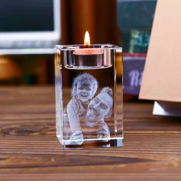 Custom 3D Photo Candle Holder | Unique Personalized Gifts