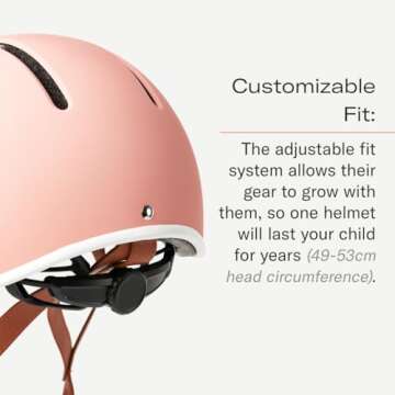 Thousand Kids Helmet – Free Reflective Sticker Pack to Customize, No Pinch Magnetic Buckle, Multi Sport Safety CSPC ASTM CE Certified – Jr Collection (Power Pink)