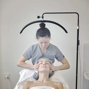 Hi_friend 26 inch Eyelash LED Floor Light, Half Moon Lamp for Eyelash Extension, Arched Lash Light, ...