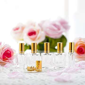 YU FENG 12 Refillable Glass Perfume Spray Bottles