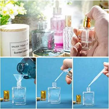 YU FENG 12 Refillable Glass Perfume Spray Bottles