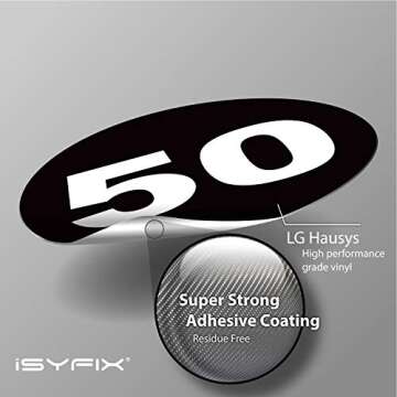 iSYFIX Black Number Stickers for Easy Organization