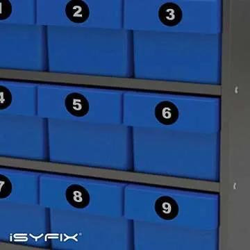 iSYFIX Black Number Stickers for Easy Organization