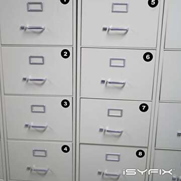 iSYFIX Black Number Stickers for Easy Organization