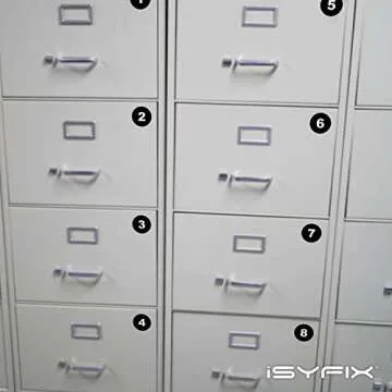 iSYFIX Black Number Stickers for Easy Organization