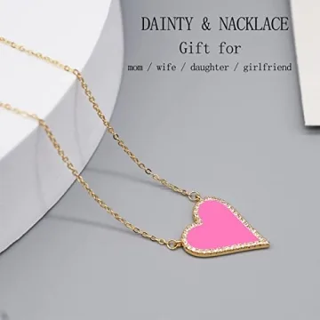 JINGDR Heart Necklace: Trendy Gold Plated Pendant Jewelry