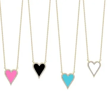 JINGDR Heart Necklace: Trendy Gold Plated Pendant Jewelry