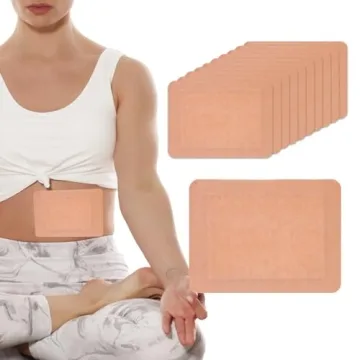 10Pcs No Mess Castor Oil Pack Wrap - Self Adhesive & Leak Proof for Pain Relief